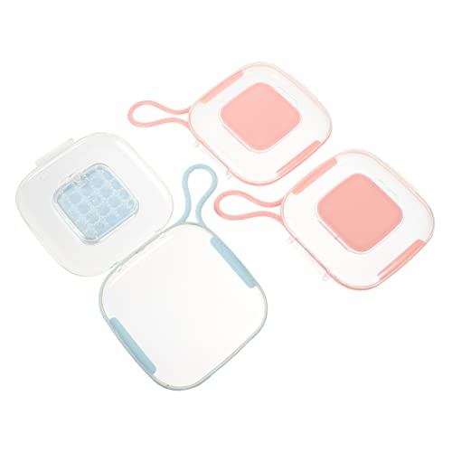 Baluue 3pcs Portable Case Compact Storage Holder for Small Items Lightweight Organizer for Travel Hiking Camping and Office Use Transparent Design for Easy Access