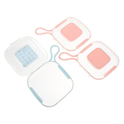 Baluue 3pcs Portable Case Compact Storage Holder for Small Items Lightweight Organizer for Travel Hiking Camping and Office Use Transparent Design for Easy Access
