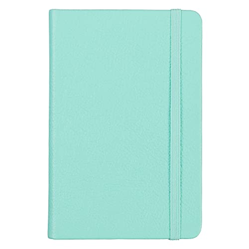 Leather Notebook, Writing Journal, Full-Grain Leather, Narrow Ruled Paper, Notebooks for Work & School, Reef Blue (5.7" x 3.8”) - color: Reef Blue, size: Pocket