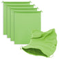 Microfiber Bags with Drawstring Soft Protective Pouch for Blanket,Shoes,Travel Cloth,Camping Bag,Sleeping Bag,Handbag,Winter Coat,Bulky Bedding(4 Pack, Green, 17.7” x 22”)