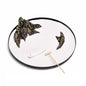 Mixed Model Trees Chinese Zen Style Circular Sand Table Dry Landscape Decoration Creative Round Table Tea Room Tabletop Ceramic Decoration Natural Green Landscape