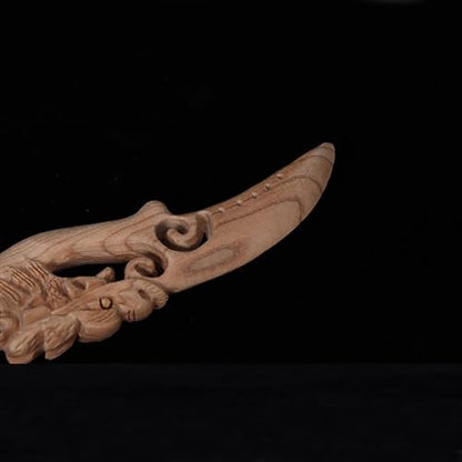 Antique Kendo, Wooden Statue Decoration, Zen Meditation, Tree Sculpture Decoration, Living Room, Spa or Yoga Studio, Centerpiece Decoration, Book, Living Room, Bedroom Decor