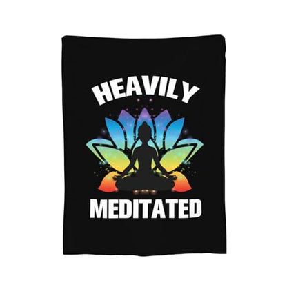 Buddha Buddhism Heavily Meditated Yoga Premium Fleece Blanket, Ultra-Soft Plush Throw Blanket for Bed, Couch & Travel 40"x30" - size: 40"x30"