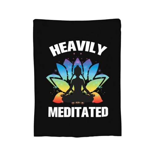 Buddha Buddhism Heavily Meditated Yoga Premium Fleece Blanket, Ultra-Soft Plush Throw Blanket for Bed, Couch & Travel 40"x30" - size: 40"x30"