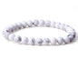 Handmade Stretch Elastic Bracelet Natural Stone Crystal Healing Power Energy Gifts for Reiki Nature's Beauty and Spiritual Essence Unisex 6mm - color: Howlite