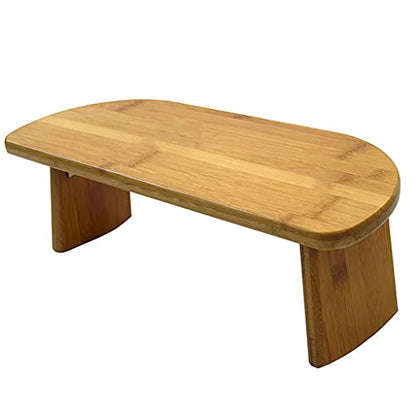 Kneeling Meditation Bench with Foldable Bamboo Meditation Bench Legs, Perfect Kneeling Stool Ergonomic Bamboo Yoga Bench - Includes Carrying Bag