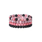 Fengling 4 PCS Beaded Crystal Bracelet for Women 8mm Natural Gemstones Handmade Bracelet for Girls Healing Stretch Bracelets Crystal Jewelry for Women Gifts