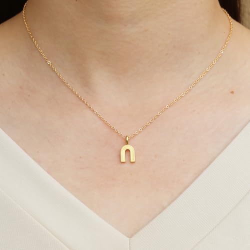 Golden Necklace for Women Virgin Mary Angel Butterfly Necklace Sister New Mom Friendship Necklace Birthday Christmas Gift - style: Rainbow