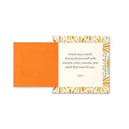 Compendium ThoughtFulls Pop-Open Cards – Live Inspired – 30 Pop-Open Cards, Each with a Different Inspiring Message Inside, 2.25” x 2.25”