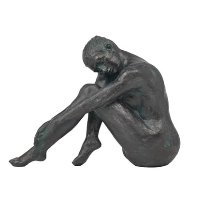 Guichifun Yoga Dancer Statue Home Decoration - Resin Bronze Sculpture Modern Creative Home Garden Statue Handicrafts Art Ware Décor Office Room or Outdoor Gifts 7.8 x 3 x 5.8 Inch