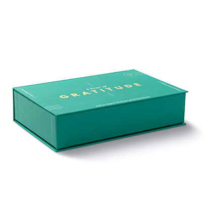 A Year of Gratitude Card Kit by Compendium - A Gratitude Note Card Kit to Inspire 52 Weeks of Giving Thanks - color: Green & Cream: A Year of Gratitude