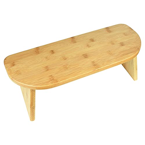 Foldable Meditation Bench Wood, Made of 100% Organic Bamboo, Stable Prayer Bench with Carrying Bag, Perfect for Deeper and Longer Meditation