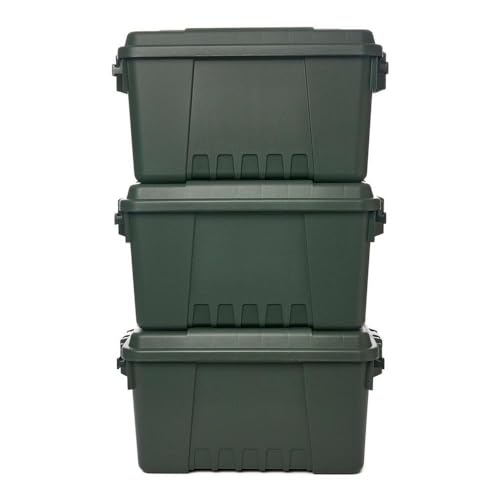 Plano Storage Trunks - color: Olive Drab, style: Small - 3 pack