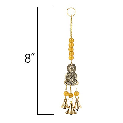 Incense Garden Windchime Brass - 8 Inches Length (Buddha) - color: Buddha
