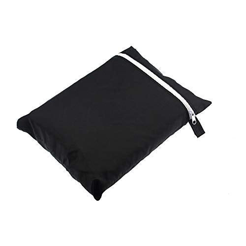 Zulux Outdoor Cushion Storage - Durable 210D Patio Cushion Bag with Zippered Closure and Handles - 32" x 32" x 24" Capacity - color: Black