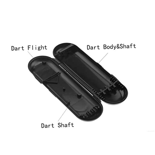 KOMBIUDA 2Pcs Portable Carrying Box Durable Plastic Storage Case for Lightweight and Compact Holder for Black