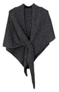 Shawls Wraps Women Triangle Sweater Scarf Warm Wool Blend Pashmina Cape Cold Weather Neck Warmer Winter Fall Accessory - color: Solid-dark-gray