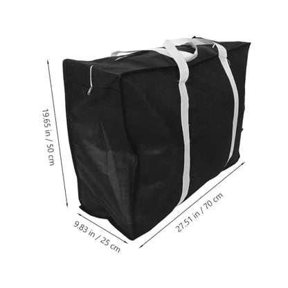 Reinforced Clothes Storage Bag Large Duffle Bag Zipper for Moving Comforter and Home Organization