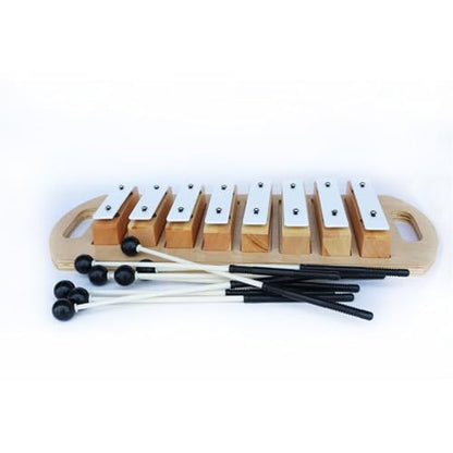 Large 8 Tone Brick Metal Soundboard Box Base Glockenspiel Percussion Instrument Glockenspiel Percussion Instrument