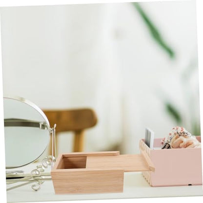 Wooden Slide Lid Storage Box Unfinished Wood Jewelry Case Retro Pull-out Organizer for Small Items for Home Decor Multi-purpose Container