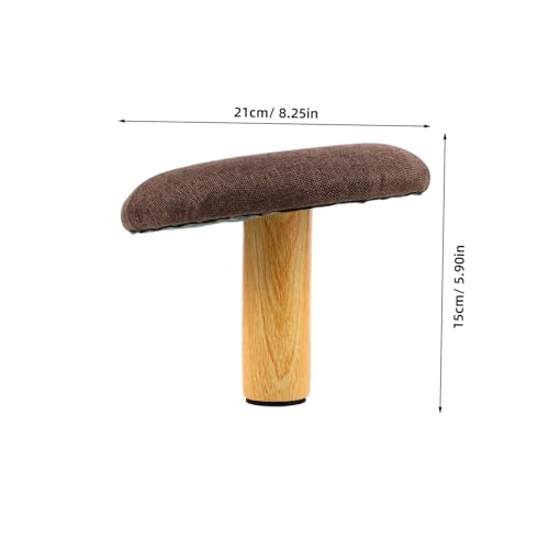 Outanaya Ergonomic Wooden Kneeling Bench 8.26X8.26X5.90In Posture Correction Chair for Office Meditation Reading Relieves Leg Pressure and Enhances Core Strength