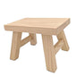 Unfinished Step Stool Footstool Wooden 11 inch for Kids Adults Plant Stand Plant Stand Fishing Stool Wood Small - color: Wood