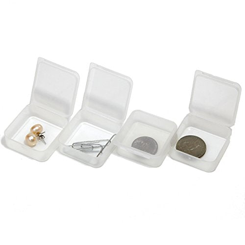 Paylak Storage Box Divider Tray 42 Square Individual Clear Containers Multi-Functional Organizer Impact Resistant