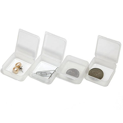 Paylak Storage Box Divider Tray 42 Square Individual Clear Containers Multi-Functional Organizer Impact Resistant