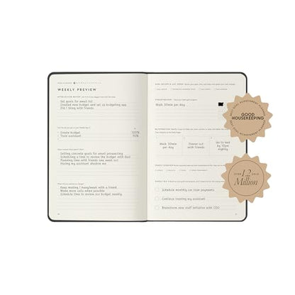 Full Focus Oatmeal Linen Planner by Michael Hyatt - The #1 Daily Planner to Set Annual Goals, Increase Focus, Eliminate Overwhelm, and Achieve Your Biggest Goals - Hardcover - color: Oatmeal