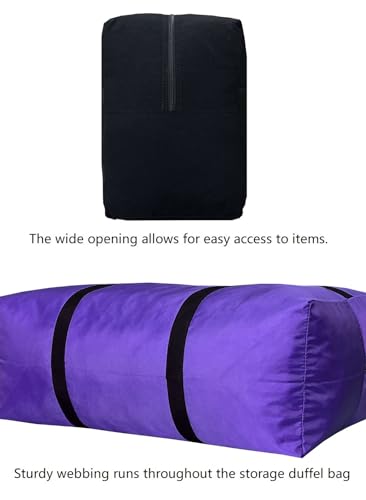 Extra Large Duffle Bag for Travel, Big Foldable Storage Bag - Blue