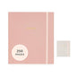 Sugar Paper Mindful Journal, 250 Guided Pages, Rose Linen Cloth Cover and Elastic Band Closure, 7" x 8" - color: Rose Pink, size: Mindful Journal
