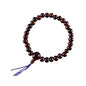 Japanese Shitan Rosewood Bracelet Juzu Rosary Prayer Mala beads Handmade in Kyoto bracelet for men - style: With bossa