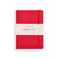 myPAPERCLIP Executive Series A5 Plain Notebook | 192 Pages, 80 GSM, Soft Cover, A5 (5.83 x 8.27 in) | Flat Lay | Bookmark, Elastic Closure & Back Pocket | Red - color: Red, size: A5, Plain
