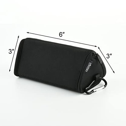 Cosmos Black Neoprene Utility Storage Case Pouch Bag Pen Holder Zipper Travel Carry Bag