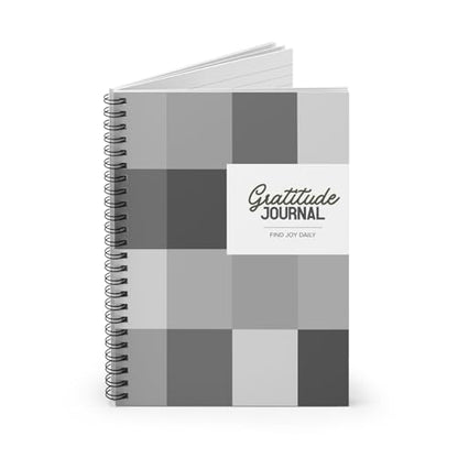 Spiral Gratitude Journal | Matte Geometric Notebook F