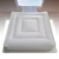Inflatable Seat Cushion 14", Ultralight Camping Sit Pad, Portable Air Cushion for Stadium, Hiking, Hunting, RV Insulation Pad, Office Chair, Pressure Relief, Waterproof Compact Travel Pillow - White - color: White