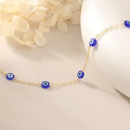 Triple Threat Protection Bracelet for Women,Evil Eye Natural Healing Crystal Beaded Bracelet for Protection - style: Evil Eye Bracelet (B)