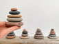 Zen Stacking Stones for Desk, Small Shelf Decor Accents Boho, Zen Garden Stacking Rocks, Meditation Space Decor, Home Decor Living Room Aesthetic, Rock Cairn Decor (Medium) (Medium)