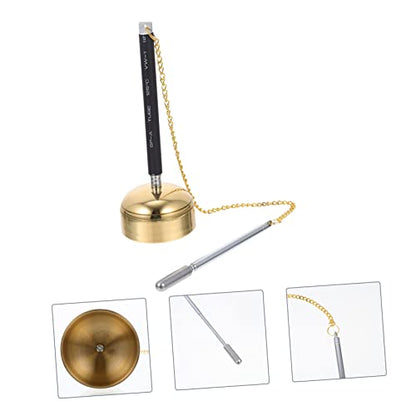 BESPORTBLE Flexible Telescopic Chime for Buddhist Temple Rituals Lightweight Handbell Instrument for Prayer and Meditation Portable Dharma Utensil for Spiritual Practice and Home Decor