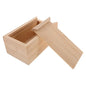 Wooden Slide Lid Storage Box Unfinished Wood Jewelry Case Retro Pull-out Organizer for Small Items for Home Decor Multi-purpose Container