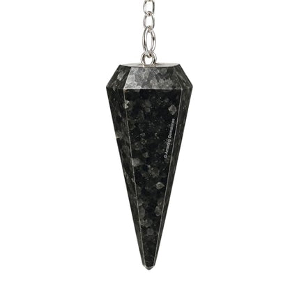 Amazing Gemstone Nuumite Crystal Pendulum for Divination - Certified Dowsing Crystals & Healing Stones for Chakra Balancing & Meditation - Enhance Reiki Spiritual Growth - color: Nuumite