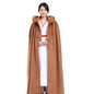 Winter Meditation Cape, Meditation Clothes Zen Cape Suitable for Both Men and Women Double-Layer Plush Thickened Fur - color: Brown, size: X-Large
