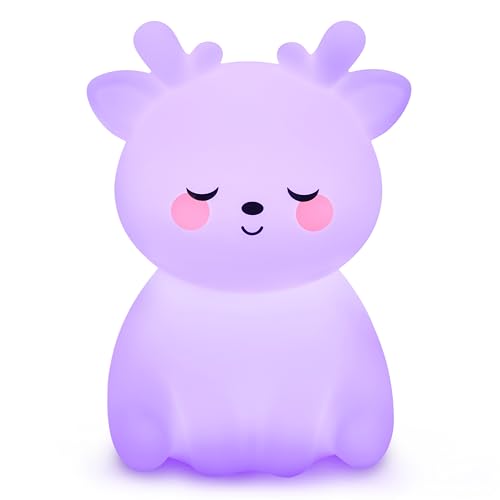 Breathing Pal 'Deedee'- Mindfulness Breathing Light, Guided Visual Meditation Breathing Light, Anxiety Relief Items for Calm Down Corner/Meditation/Sleep for Adult&Kid - size: DeeDee (Deer)