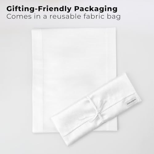 Luxe Shine™ by D'Moksha White Table Runner 72 Inches Long, Elegant Silk Table Runner, Machine Washable, 14 x 72 Inch for Dresser, Dining- Summer, Father's & Independence Day - color: White, size: 14 X 72 Inch