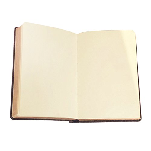 RUIXIA Blank Page A5 Notebook Super Thick 240 Sheets Sketch Book with PU Leather Cover 100GSM Paper Notepad No Lines Journal Drawing Memo Writing Pad Diary for Study Working Travelling, Black Gold - color: Black with Gold Edge