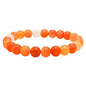 Amazing Gemstone Crystal Bracelet for Women Men's Gifts - Protection Healing Crystal Bracelet - 8mm Gemstone Beaded Stretchable Bracelet Pulseras Para Hombres Mujer Stocking Stuffers Mothers Day Gift (Carnelian) - color: Carnelian