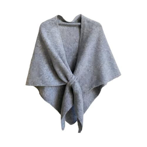Women's Solid Color Shawl - Pashmina Shawl Wraps Women Knitted Shawls and Wraps Cardigan Cape Wool Sweater Shawl Scar - color: #07