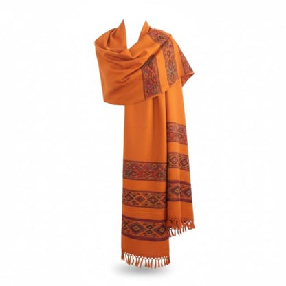 Handloom Wool Meditation Shawl, Oversized Wrap Throw, Gift for Men and Women - color: Ht-fine08
