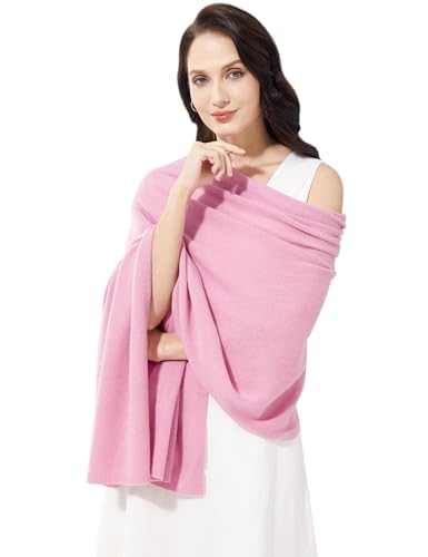 Soft Cashmere Blend Wrap Chic Scarf Stole for Women Wayfarer Travel Extra Large 87"x28" - color: Candy