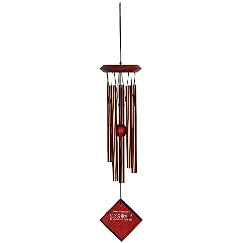Woodstock Wind Chimes for Outside, Garden Decor, Outdoor Decor for Your Patio and Front Porch (14") Bronze Wind Chime, Wind Chimes of Mercury Encore Collection (DCB14)